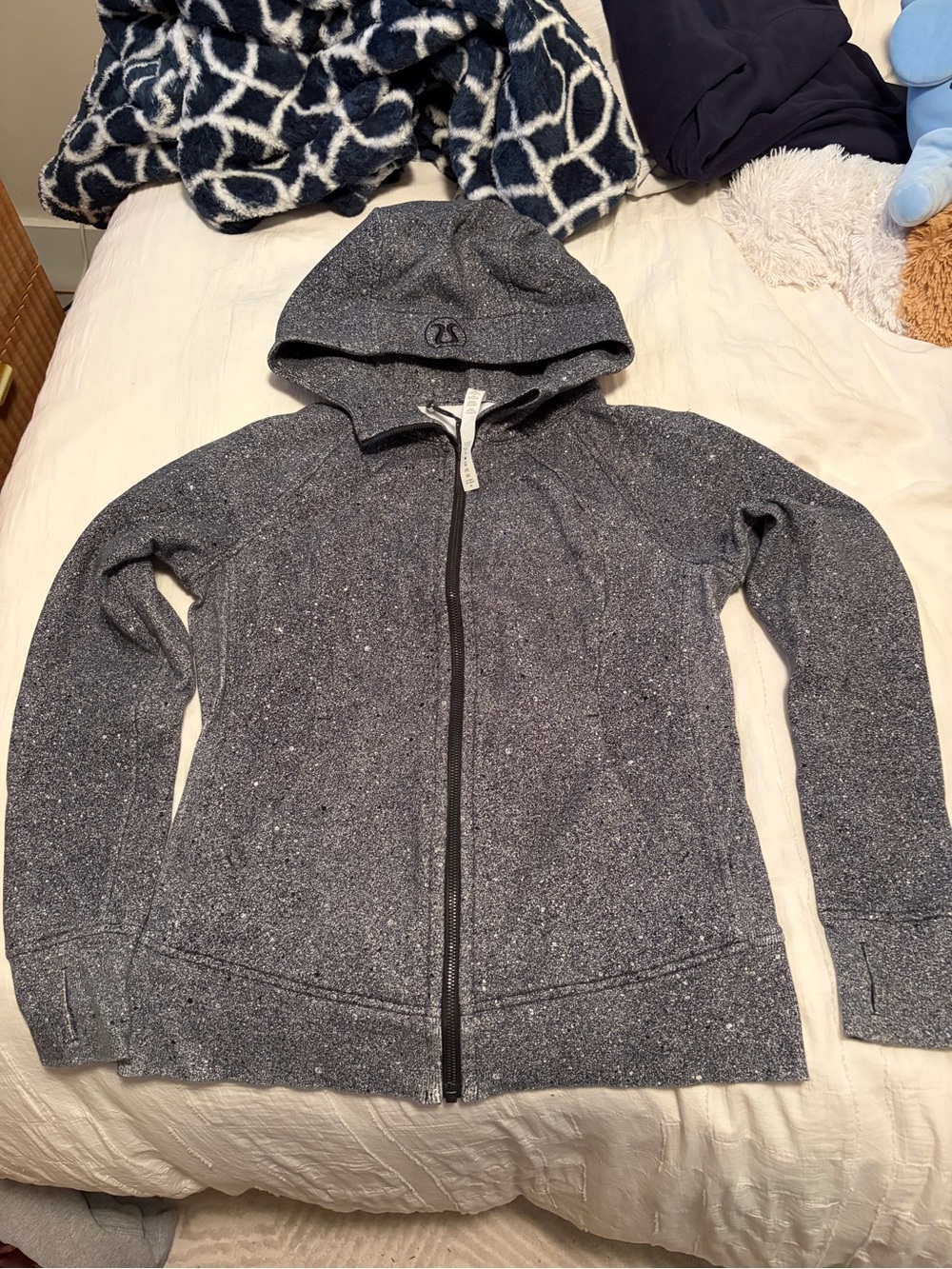 lululemon athletica Speckled Dark Gray Full-Zip Hoodie